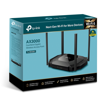 Двухдиапазонная беспроводная точка доступа Wi-Fi 6 AX3000 TP-Link TL-WA3001