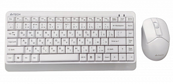 Клавиатура+мышь беспроводная A4tech Fstyler FG1112-White USB