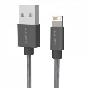 Кабель Lightning ORICO LTF-10-V2-BK <1М, USB2.0, Black>