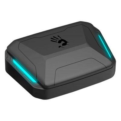 Наушники TWS Bloody M70-Black+Blue <BTv5.0, 400+60mAh, MOCI, 99dB, LED>