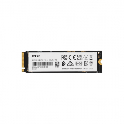 Твердотельный накопитель 1000Gb SSD MSI SPATIUM M480 PRO PCIe NVMe R7400Mb/s W6000MB/s SPATIUM M480