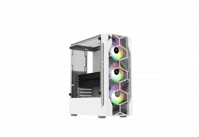 Корпус Wintek Mistral D532-W TG, ATX/Micro ATX, USB 1*3.0/2*2.0, HD-Audio+Mic, 0,5 mm, 3*12cm ARGB