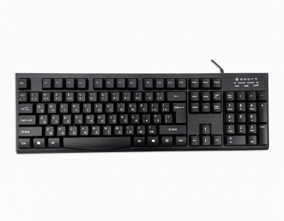 Клавиатура+мышь SMART KM-100 <USB, 1.5М, 104 мембранные клавиши, BLACK, kaz/rus/eng>
