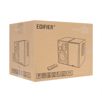 Акустическая система Bluetooth Edifier R1580MB Black <2.0, RMS 42Вт, 55Гц-20кГц, BT, Mic, Aux Пульт>