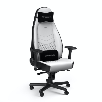 Игровое кресло Noblechairs ICON Белый/Чёрный