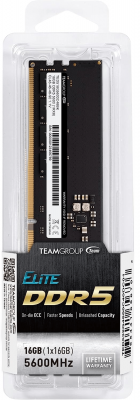 Оперативная память 16GB 5600MHz DDR5 Team Group ELITE PC5-44800 CL-46 TED516G5600C4601