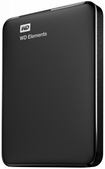Внешний жесткий диск HDD WD Elements Portable 1000Гб USB 3.0 (WDBUZG0010BBK-WESN)