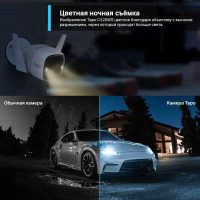 Домашняя Wi-Fi камера Tapo C320WS