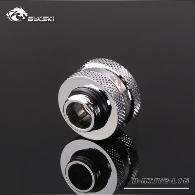 Фитинг 16ММ Bykski B-HTJV2-L16 Silver <для соединения акриловых трубок 16ММ>