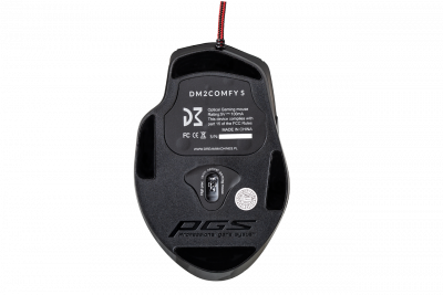 Мышь Dream Machines DM2 Comfy S BLACK <Оптический сенсор PMW3360, Плетеный шнур 1.8 m USB 12000 dpi>