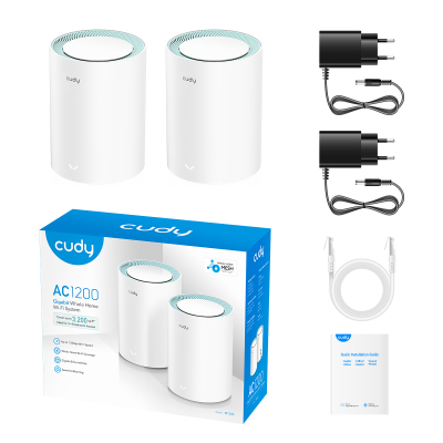 Домашняя Mesh Wi-Fi система AC1200 CUDY M1300(2-Pack)