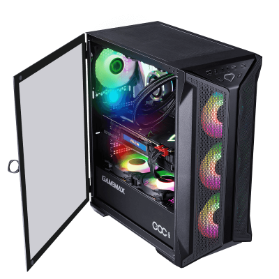 Корпус ПК без БП GameMax Brufen C1 COC <midiATX, TurboFan, USB3.0x2, ARGB, 360*210*440mm> v2 Корпус ПК без БП GameMax Brufen C1 COC <midiATX, TurboFan, USB3.0x2, ARGB, 360*210*440mm> v2