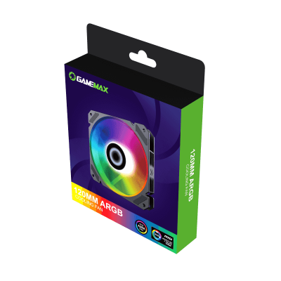Вентилятор для корпуса GameMax FN-12Rainbow-C9