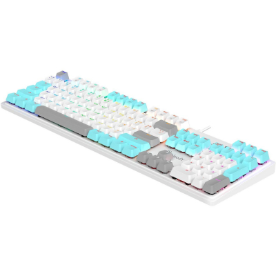 Клавиатура игровая Bloody S510R-Icy White Brown  <USB, механическая, 1,8м>