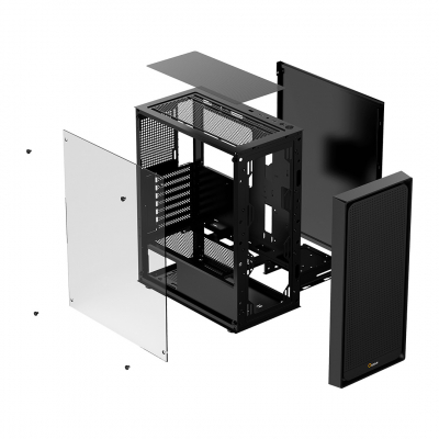 Корпус ПК без БП Ocypus Gamma C50 BK mATX/ITX 3xUSB Черный Gamma-C50-BKG000XX-GL