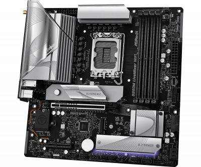 Материнская плата ASRock B860M LIVEMIXER WIFI LGA1851 4xDDR5 4xSATA 3xM.2 1xHDMI 1xThund4 WiFi mATX