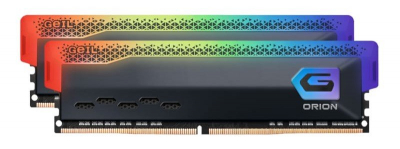 Оперативная память 16GB Kit (8GBx2) GEIL DDR4 3200MHz ORION RGB GOSG416GB3200C16BDC Titanium Grey
