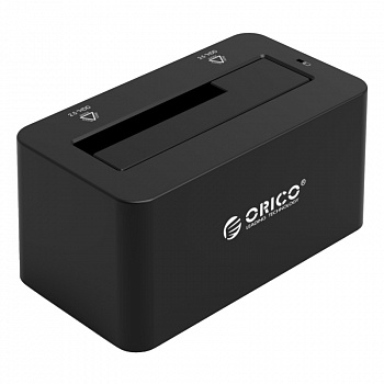 Док-станция HDD 2.5/3.5" ORICO 6619US3-V1-EU-BK-BP <USB3.0, SATA III,  кабель 1М>