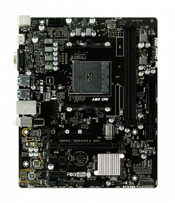 Материнская плата AM4 Biostar B45M2 B350 <mATX, 2xDDR4, VGA, HDMI, M.2 PCIe, USB2.0 F4/R2, USB3.0>