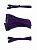 Кабель комплект питания ПК PURPLE-BLACK <папа-мама, 24Pin*1, 8Pin*2, 4Pin*2, без фиксаторов>