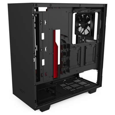 Корпус NZXT H510  CA-H510B-BR Compact Mid Tower Black/Red Chassis with2x 120mm Aer F Case Fans