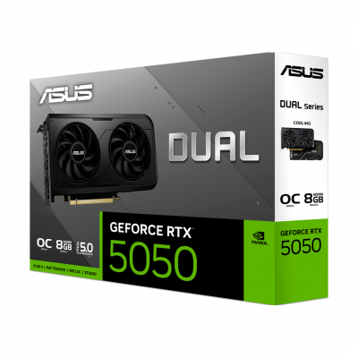 Видеокарта ASUS GeForce DUAL RTX5050 OC, 8GB GDDR6 128-bit 1xHDMI 3xDP DUAL-RTX5050-O8G