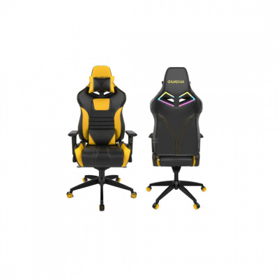 Игровое кресло GAMDIAS ACHILLES M1A L BY <Yellow, спинка:86см, наклон: 150, нагрузка: до 200кг>
