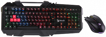 Клавиатура+мышь игровая Bloody B2500 USB, LED-подсветка клавиш, 1.8 m