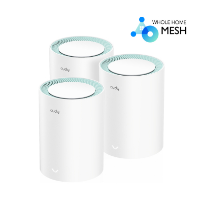 Домашняя Mesh Wi-Fi система AC1200 CUDY M1300(3-Pack)