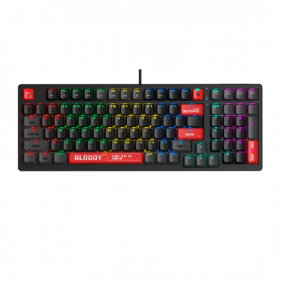 Клавиатура игровая Bloody S98-RED <USB, механическая, 1,8м>