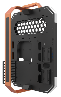 Корпус ПК без БП DarkFlash Blade-X <Открытый дизайн, 2x3.5, 2xUSB 3.0, 1xUSB2.0, 384*346*622mm>