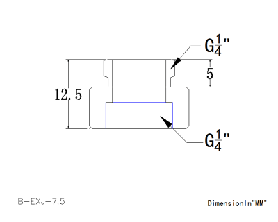 Фитинг удлинитель резьбовой Bykski B-EXJ-7.5 <7,5мм, Размер резьбы: G1/4, White>