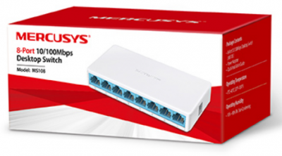 Коммутатор  8-портовый Mercusys MS108(EU)