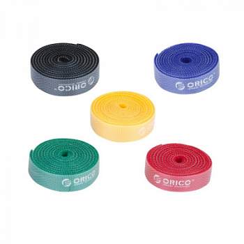 Фиксатор кабеля ORICO CBT-5S <1M-стрипы на липучках, ширина 1,5см, 5 цветов>V4