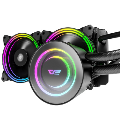 Жидкостная система охлаждения DarkFlash TR240 <RGB, Intel 1700/1200/115x/20xx, AMD AM4/3, FAN120>