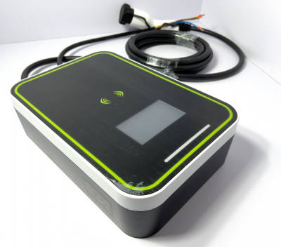 Настенная зарядка для авто GBT 7kW, 32A, 1 фаза, LCD экран, 5м кабель, wifi, app, 