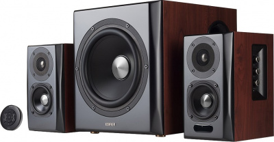 Акустическая система Bluetooth Edifier S350DB Brown <2.1, RMS 150ВТ, PC/AUX/OPT/COX/BT, Пульт>