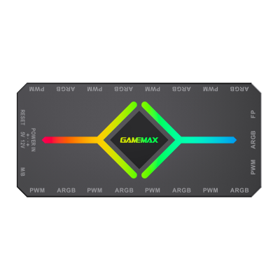 Контроллер подсветки GameMax V4.0 ARGB+PWM HUB BK