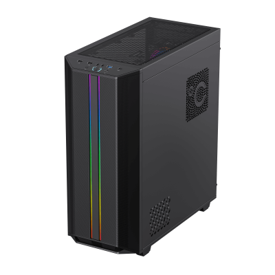 Корпус ПК без БП GameMax Precision Black <MATX, 1x120FAN, 1x140COC>