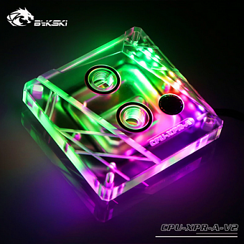 Водоблок для CPU Bykski CPU-XPR-A-V2 <RGB, Прозрачный>