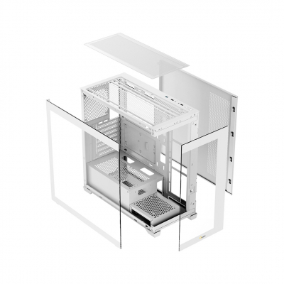 Корпус ПК без БП Ocypus Gamma C72 WH ATX/mATX/ITX 3xUSB Белый Gamma-C72-WHD000XX-GL