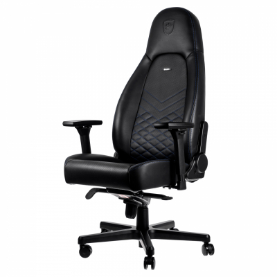 Игровое кресло Noblechairs ICON Black/Blue <Экокожа, подлокотник 4D, газлифт 4> Игровое кресло Noblechairs ICON Black/Blue <Экокожа, подлокотник 4D, газлифт 4>