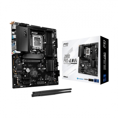 Материнская плата ASRock Z890 PRO-A WIFI LGA1851 4xDDR5 4xSATA 4xM.2 HDMI DP Type-C ATX