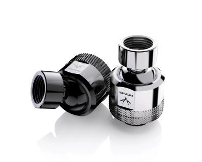 Фитинг Granzon G 1/4in. Male to Female Multi Directional Free Rotary Elbow Fitting (GD-X) Black