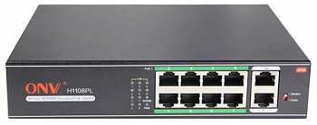 Коммутатор PoE  8-портовый ONV-H1108PL long distance