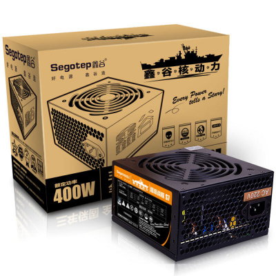 Блок питания ПК  400W SEGOTEP S7 <MAX: 400W, APFC, power cable, 120mm, BLACK> Блок питания ПК  400W SEGOTEP S7 <MAX: 400W, APFC, power cable, 120mm, BLACK>