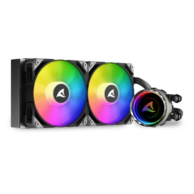 Жидкостная система охлаждения Sharkoon S80 RGB <S-1700/1200/115x/20xx, AM5/4/3, FAN120>