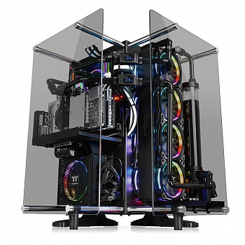 Корпус ПК без БП Thermaltake Core P90 TG<Wall Mount, Tempered Glass, Black, CA-1J8-00M1WN-00>