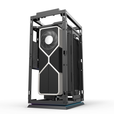 Корпус ПК без БП DarkFlash DLH21 BLACK <ITX, 1x3.5, 2xUSB 3.0, 1xType C, 238.8*175*412mm >