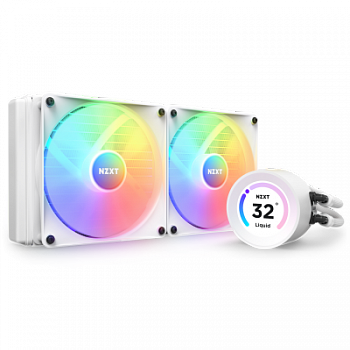 Жидкостная система охлаждения NZXT Kraken Elite 280 RGB <2x140mm RGB, 2.36” LCD Display, GIF, white>
